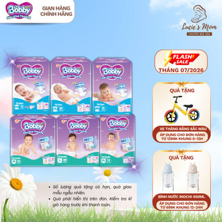 [Siêu Tiết Kiệm] Tã/Bỉm Quần/ Dán Bobby Ultra Siêu Khô Thoáng Mềm Mại, Size M/L/XL/XXL - Lucie's Mom