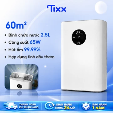 Tixx Máy hút ẩm 2.5L Máy hút ẩm công suất lớn 65W Máy hút ẩm tiết kiệm điện