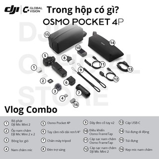 (Siêu phẩm mới) DJI Osmo Pocket 4P Camera Vlog 4K | CMOS 1-inch (DJI OP 4P)