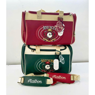 [PREMIUM] Túi Đựng Quần Áo Golf Malbon Cao Cấp - Túi Boston Golf Da PU Chống Thấm, Thiết Kế Vintage