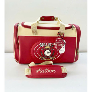 [PREMIUM] Túi Đựng Quần Áo Golf Malbon Cao Cấp - Túi Boston Golf Da PU Chống Thấm, Thiết Kế Vintage