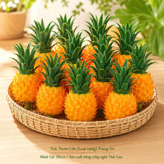 Trái Thơm Lớn/ Nhỏ (Loại nặng) Cao Cấp | Trái Cây Nhựa foam, Trái Cây trang trí, Trái Cây Mô Hình