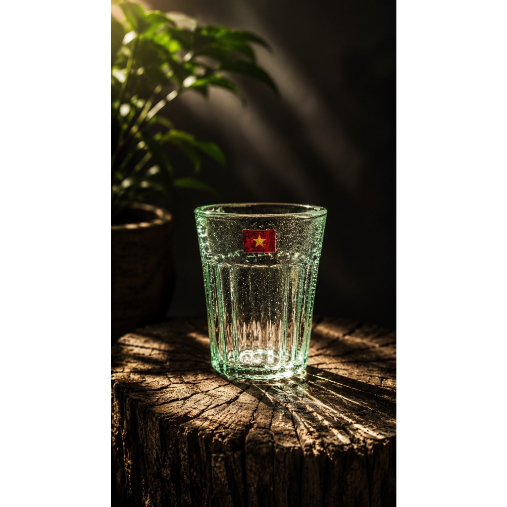 Cốc bia thủy tinh bọt 200ml,cốc thủy tinh bọt thổi thủ công, cốc thủy tinh bọt dùng uống cà phê, trà đá, bia hơi hà nội