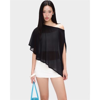 Áo choàng EAGER lệch vai tặng kèm áo hai dây ALISA TOP