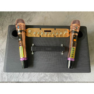 Loa Xách Tay Karaoke JB Z990 PRO, 2 Bass Đôi, Kèm 2 Mic Hát Nhẹ,Chống Hú,Chip Vang Số Có Reverb Echo Hát Hay.