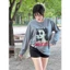 Áo Thun Nữ Tay Dài Form Rộng Oversize In Hình Cô Gái SIMONE Cotton Mềm Basic Hot Trend