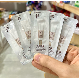 Combo 10 gói Kem chống nắng Whoo Radiant White Tone-Up