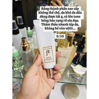 Combo 10 gói Kem chống nắng Whoo Radiant White Tone-Up