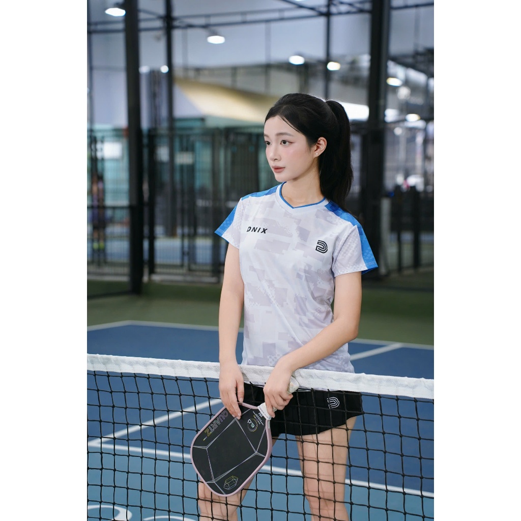 [SẴN] Áo thể thao nữ chơi cầu lông, bóng chuyền, pickeball thoáng mát DNIX SPORT A113