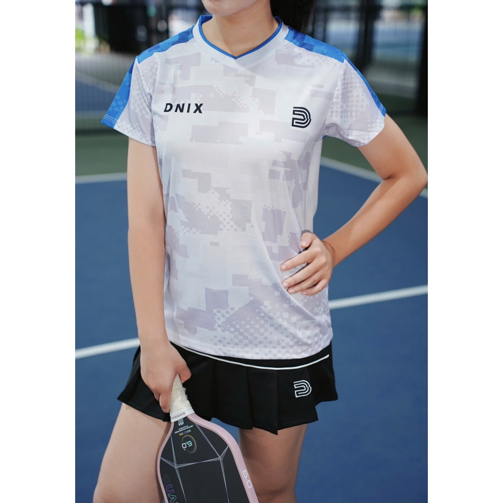 [SẴN] Áo thể thao nữ chơi cầu lông, bóng chuyền, pickeball thoáng mát DNIX SPORT A113