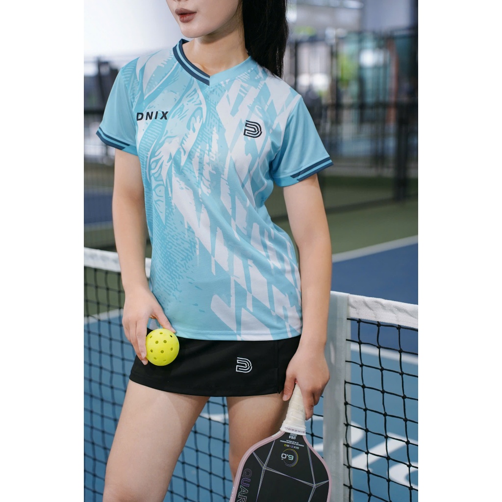 [TẶNG TẤT] Áo Cầu Lông Nữ Thoáng Mát Chuyên Nghiệp Co Giãn Thấm Hút Mô Hôi DNIX SPORT A112 Nữ