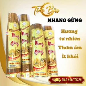 Nhang Gừng Cao Cấp Thơm Ấm Tự Nhiên | Nhang Thờ Cúng Gia Tiên, Phật, Thần Tài | 3 Tấc 4 Tấc
