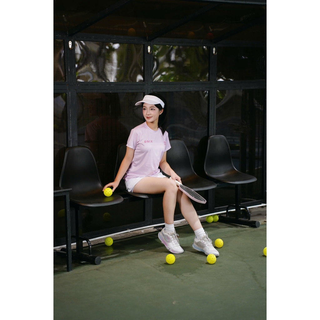 [TẶNG CUỐN CHÂN] Áo phông nữ thể thao áo cầu lông, bóng chuyển thấm hút mồ hôi co giãn thoáng khi DNIX SPORT A114