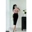 Set Cati áo croptop cổ U + quần 2 màu A2329