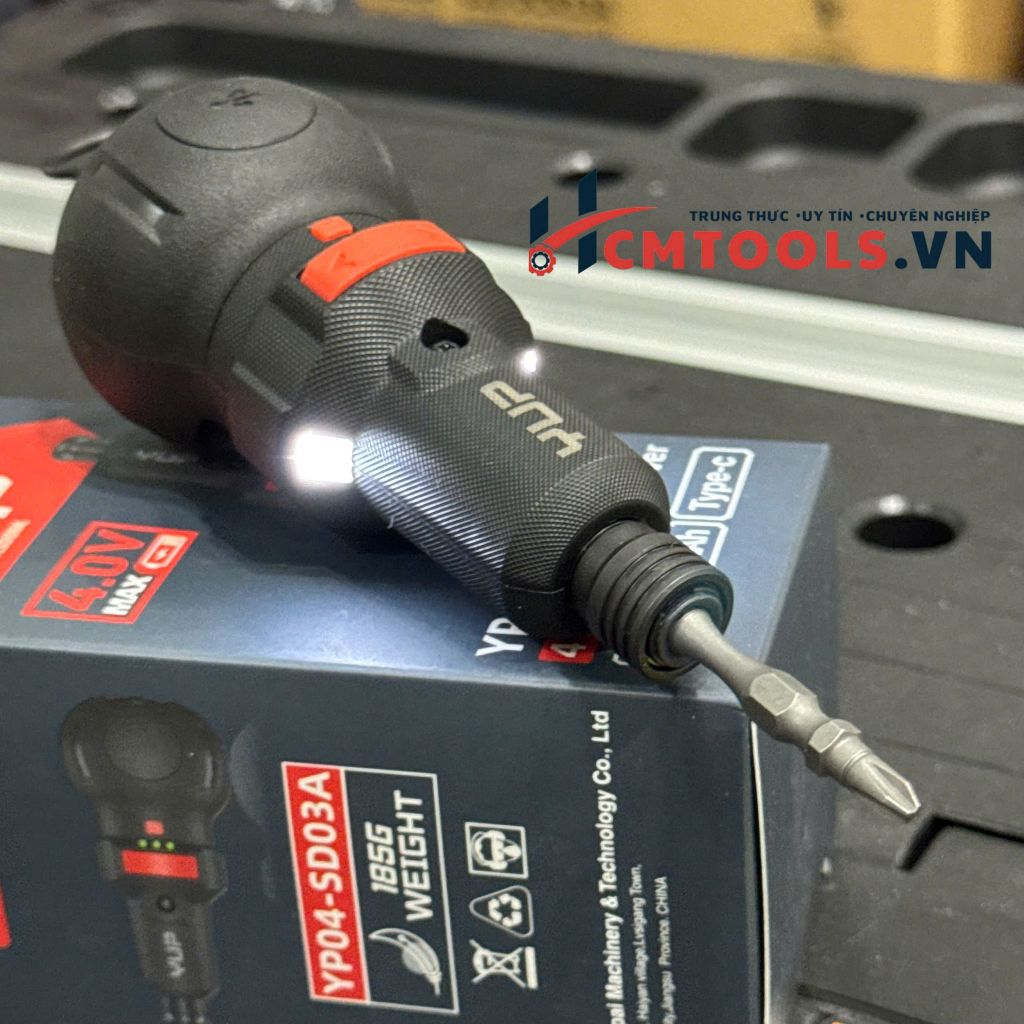 Tua Vít Pin YUP YP04- SD03A 4V 10Nm Pin 2000mAh Sạc Type-C, 3 cấp tốc độ và Lực siết thủ công : 8 Nm