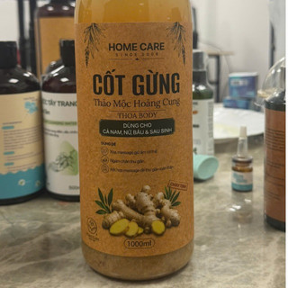 Nước Cốt Gừng pha tắm bé, thoa người giữ ấm sau đẻ, ở Cữ cả mẹ sau sinh và bầu HOME CARE chính Hãng