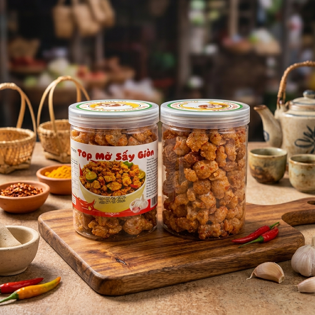 Tóp mỡ mắm hành 200g siêu ngon như nhà làm