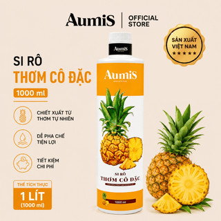 Mứt Thơm Aumis Chai 1 Lít – Đậm Vị Thơm, Dùng Pha Trà & Soda, Dễ Pha Chế Tiết Kiệm Cho Quán