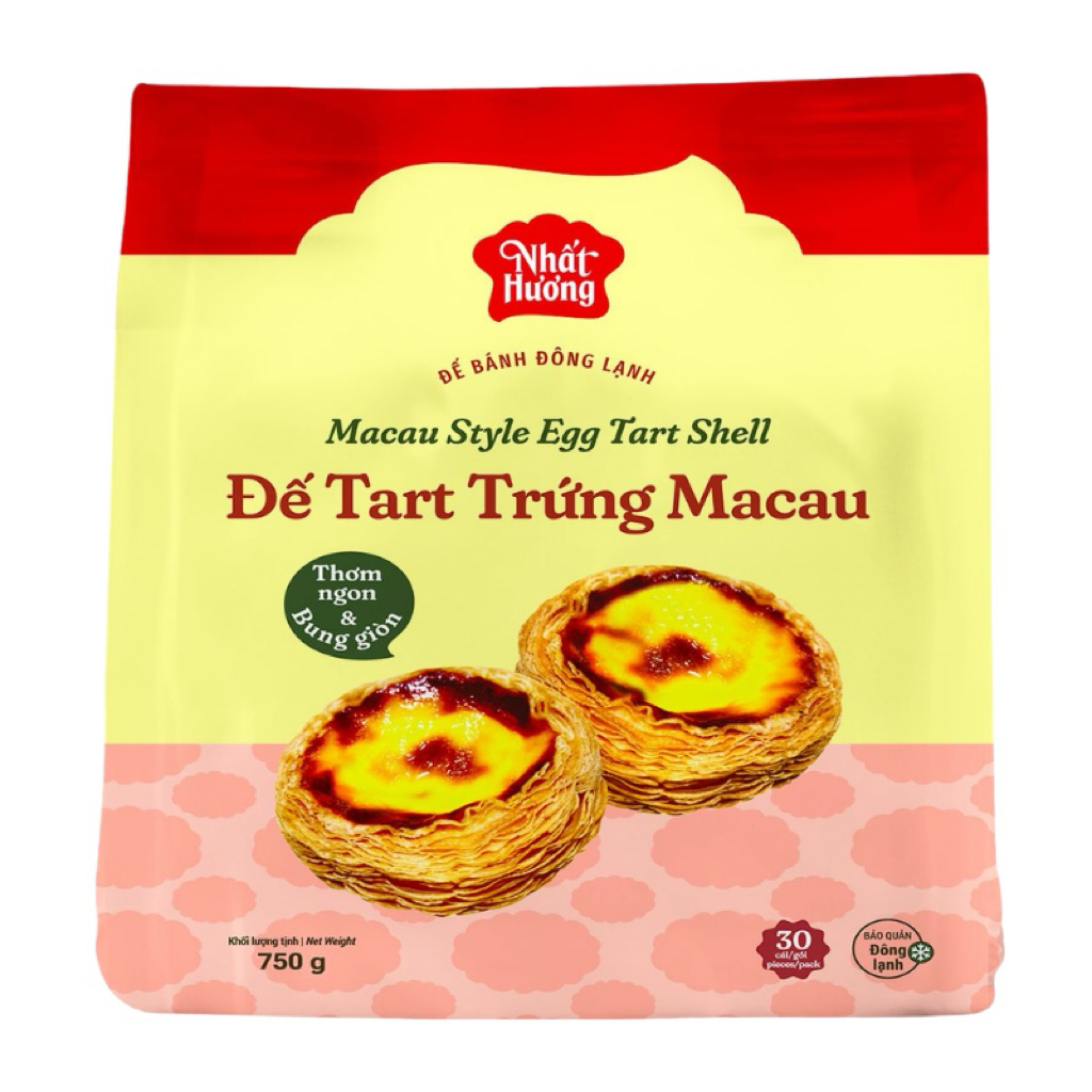 Đế Tart Trứng Macao Nhất Hương (750 g – 30 cái)