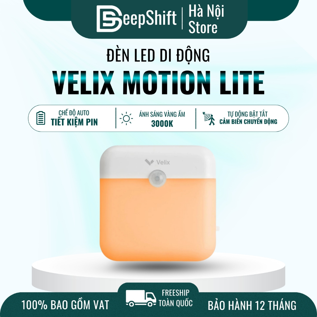 Đèn Led cảm biến chuyển động Velix Motion Lite | Đèn cảm ứng dán tường, cầu thang, tủ quần áo