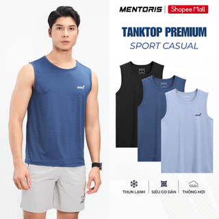 Áo Tanktop Thể Thao Nam MENTORIS Vải Air Mesh Cao Cấp, Thoáng Mát, Dễ Vận Động, Form Vừa MTT2602