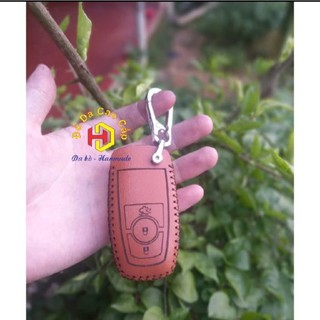 [Thương hiệu] Bao da chìa khóa Ford Ecosport, Everest, Ranger, Raptor bằng da bò, kèm tặng móc khóa
