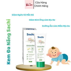 Kem a Năng Sachi Cho Trẻ Từ 0m+ , An Toàn Dịu Mát Da Cho Bé Giảm Hăm Da, Rôm Sảy, Mẩn Ngứa.