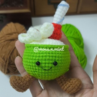 MÓC KHOÁ LEN handmade Quả dừa nhiệt đới Jellycat