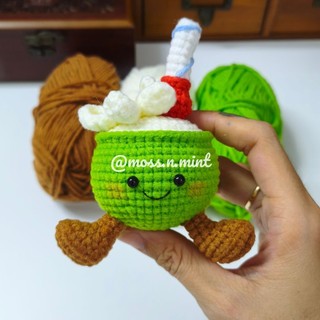 MÓC KHOÁ LEN handmade Quả dừa nhiệt đới Jellycat