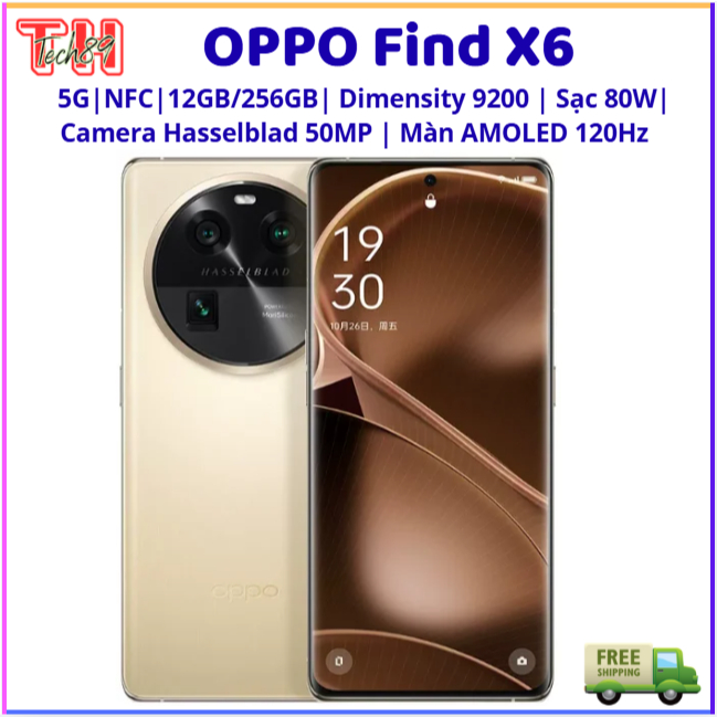 Điện Thoại OPPO Find X6 5G RAM 12GB/256GB – Camera 50MP Hasselblad, Màn 6.74" AMOLED 120Hz, NFC, Sạc Nhanh 80W | BigBuy360 - bigbuy360.vn