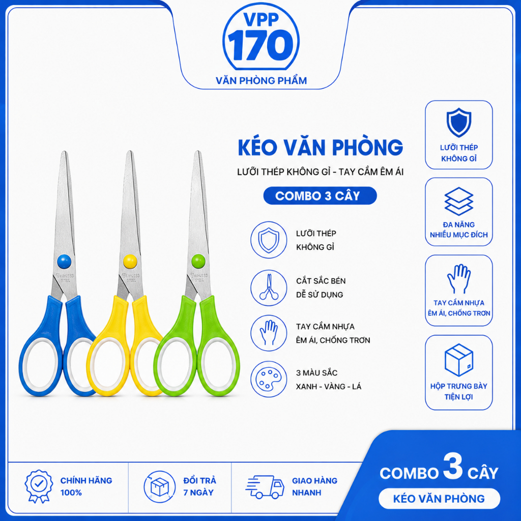 Kéo học sinh, kéo thủ công nhỏ, kéo cắt giấy thép đa năng không gỉ