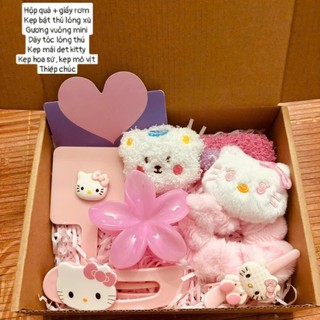 [Hộp vừa] Set quà tặng sinh nhật hello kitty hồng: quà valentine 14/2, 8/3, 20/10 [S2]