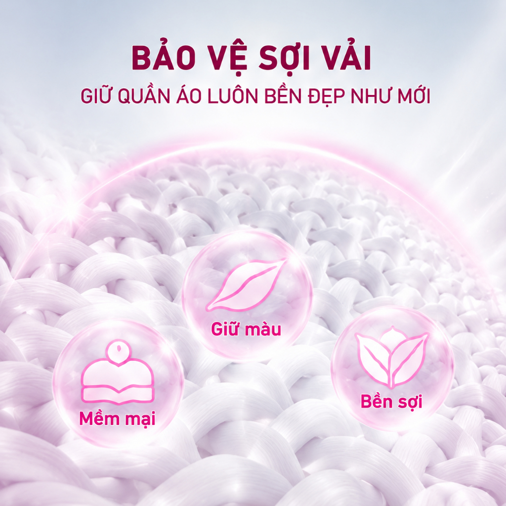 Nước Giặt Thơm Lâu Đậm Đặc Nước Giặt Xả Lưu Hương 96h Giặt Sạch Bền Màu