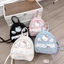 🎀🎀Balo mini siu đẹp da nhung thêu họa tiết mèo kitty BABU