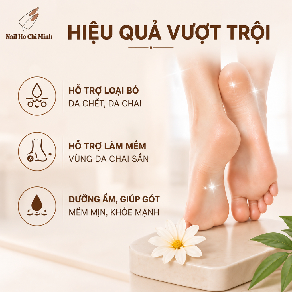 [SẢN PHẨM TRỢ GIÁ] Combo 4 món chà gót chân dành cho chị em làm tại nhà