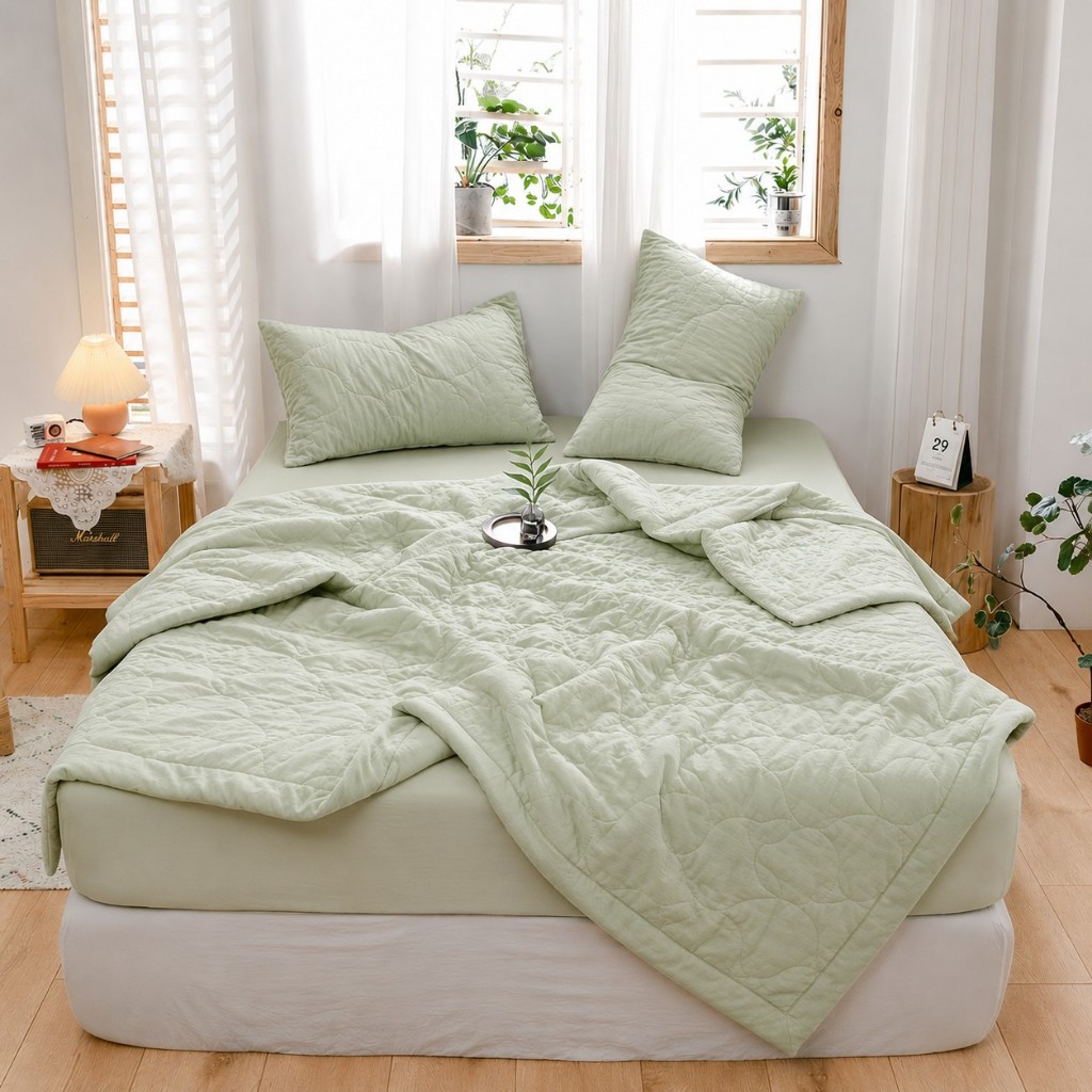 Chăn mùa hè mát lạnh mềm mịn thoáng khí, mền cotton lạnh, chăn điều hòa cao cấp ice cool sang trọng