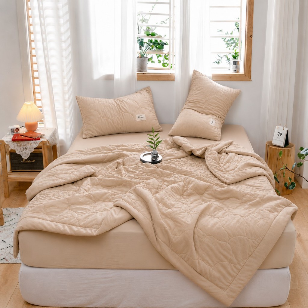 Chăn mùa hè mát lạnh mềm mịn thoáng khí, mền cotton lạnh, chăn điều hòa cao cấp ice cool sang trọng