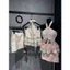 • QCCC • SS2026 Set váy ren cổ yếm Ren mix lưới hoa. Dáng cổ yếm + cv ren Màu: hồng, trắng sz SM m