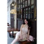 • QCCC • SS2026 Set váy ren cổ yếm Ren mix lưới hoa. Dáng cổ yếm + cv ren Màu: hồng, trắng sz SM m