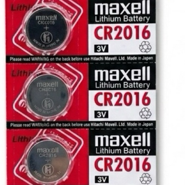 [Vỉ 5 Viên] Pin Maxell CR2016 Lithium 3V Chính Hãng - Dùng Cho Đồng Hồ, Máy Tính, Chìa Khóa Xe