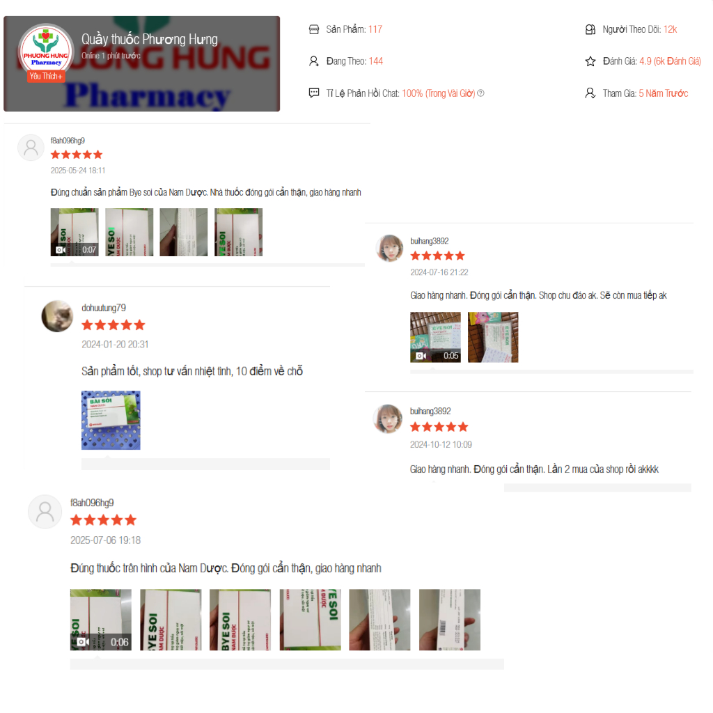 Bài Sỏi/Byesoi Nam Dược Hỗ Trợ Lợi Tiểu,Bài Tiết Sỏi Thận,Sỏi Tiết Niệu,Sỏi Mật,Giảm Bí Tiểu-Hộp 40V