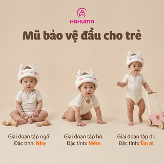 Mũ Bảo Hiểm HAHUMA Cho Bé Tập Đi, Tập Bò, Tập Ngồi - Mũ Bảo Vệ Đầu Bé Chống Va Đập