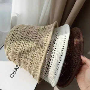 Mũ lưới đan trơn phong cách vingate nhẹ nhàng cho các nàng thơ