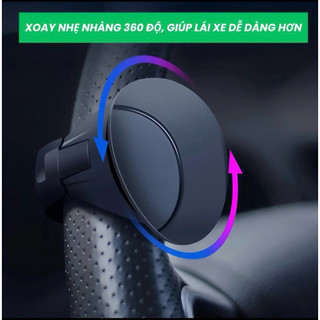 Bộ Trợ Lực Vô Lăng Ô Tô Silicon Mẫu Mới Cao Cấp, Xoay Thông Minh 360 Độ Chống Trượt - Phụ Kiện - Phụ Kiện Ô Tô