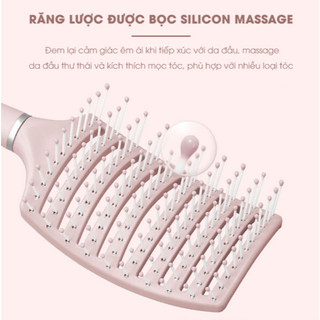 AMZO_LƯỢT GỠ RỐI - MASSAGE ĐẦU / TẠO KIỂU / LÀM PHỒNG CHÂN TÓC - LƯỢC CHẢI TÓC HÌNH THÙ DỄ THƯƠNG (MÀU NGẪU NHIÊN)