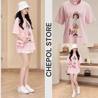 Áo Thun Nữ Chepol In Hình Cô Bé Dễ Thương, Áo Phông Chất Cotton Co Giãn 2 chiều Cao Cấp, Thoáng Mát, MAX_00664