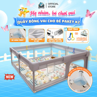 [Mới 2026] Quây Vải Nhà Bóng Cho Bé, Quây Bóng Pakey Cao 61cm Khung Thép Dày Dặn, Dễ Dàng Tháo Lắp, Bảo Hành 1 Năm - K2