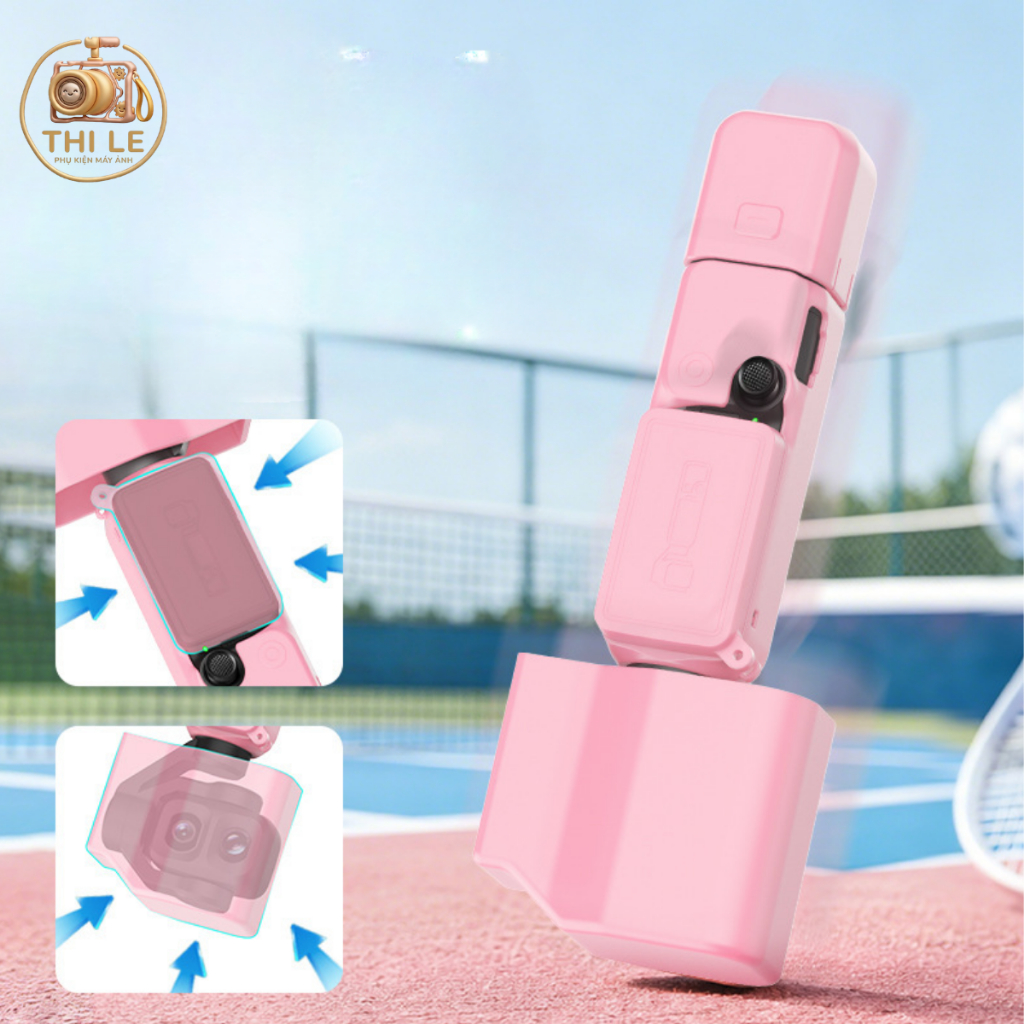 [SẴN] Ốp Silicon Cho DJI Pocket 4 Pro Tay Cầm Máy Ảnh Gimbal Cầm Tay Vỏ Chống Trầy Xước Vỏ Bảo Vệ Mềm Nắp Ống Kính