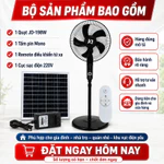 Quạt năng lượng mặt trời NHẬT PHONG SOLAR có điều khiển từ xa,Sạc Điện Thoại,Củ sạc 220V, tấm pin năng lượng,BH 1 năm — ảnh 7