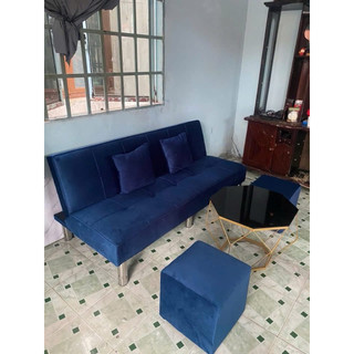Bộ Sofa 1m7 gồm (1ghế 1m7-2 đôn- 1 bàn kim cương tặng kèm 2 gối ôm mini)- Màu Đỏ Chứng Tỏ Độ Sang Trọng , Lịch Lã